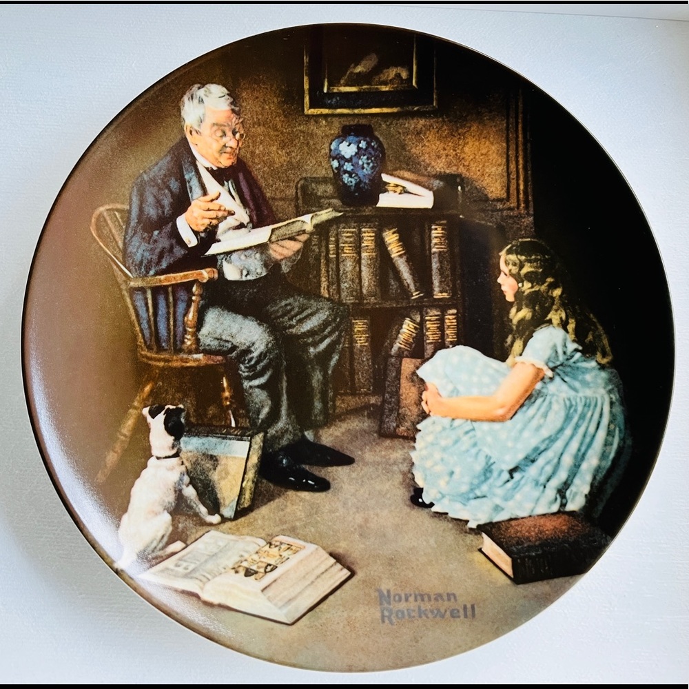 The Story Teller Collectors plate